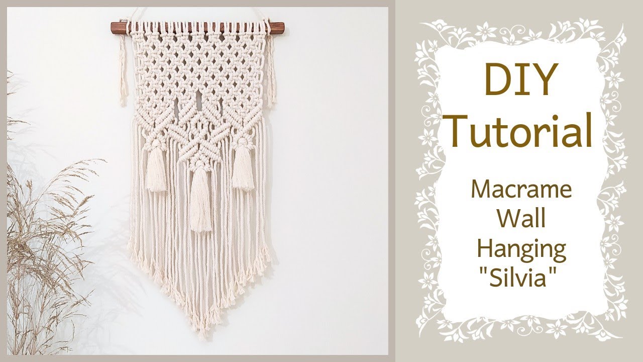 DIY Macrame Wall Hanging Tutorial - New Design - Beginner Macrame
