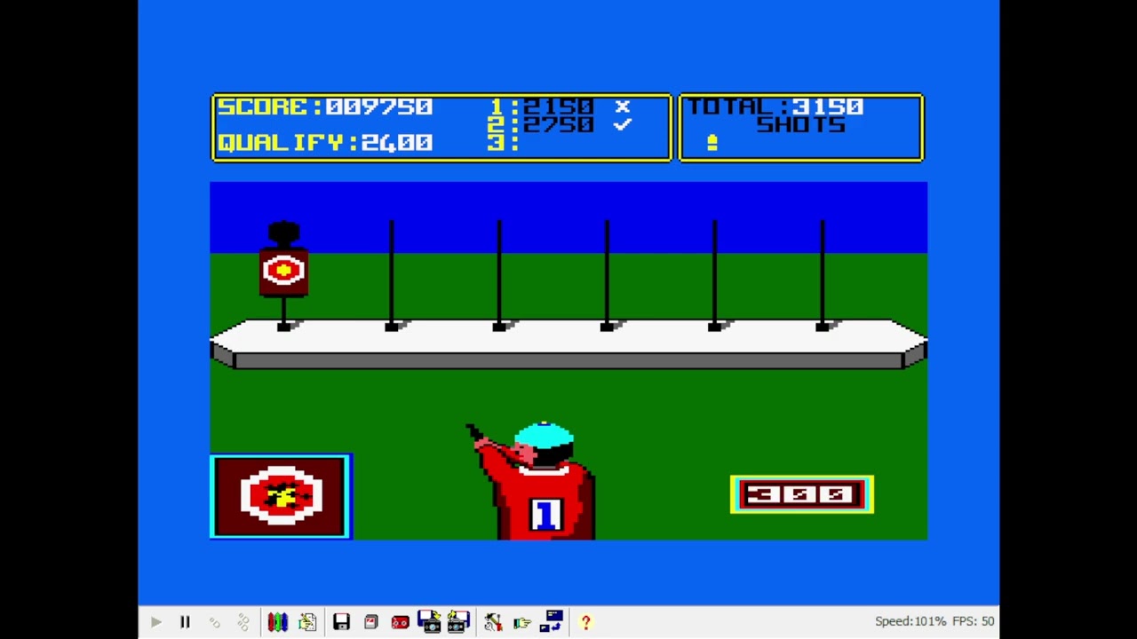 Amstrad, Emulated, Daley Thompson's Supertest, Day 1, 11005 points