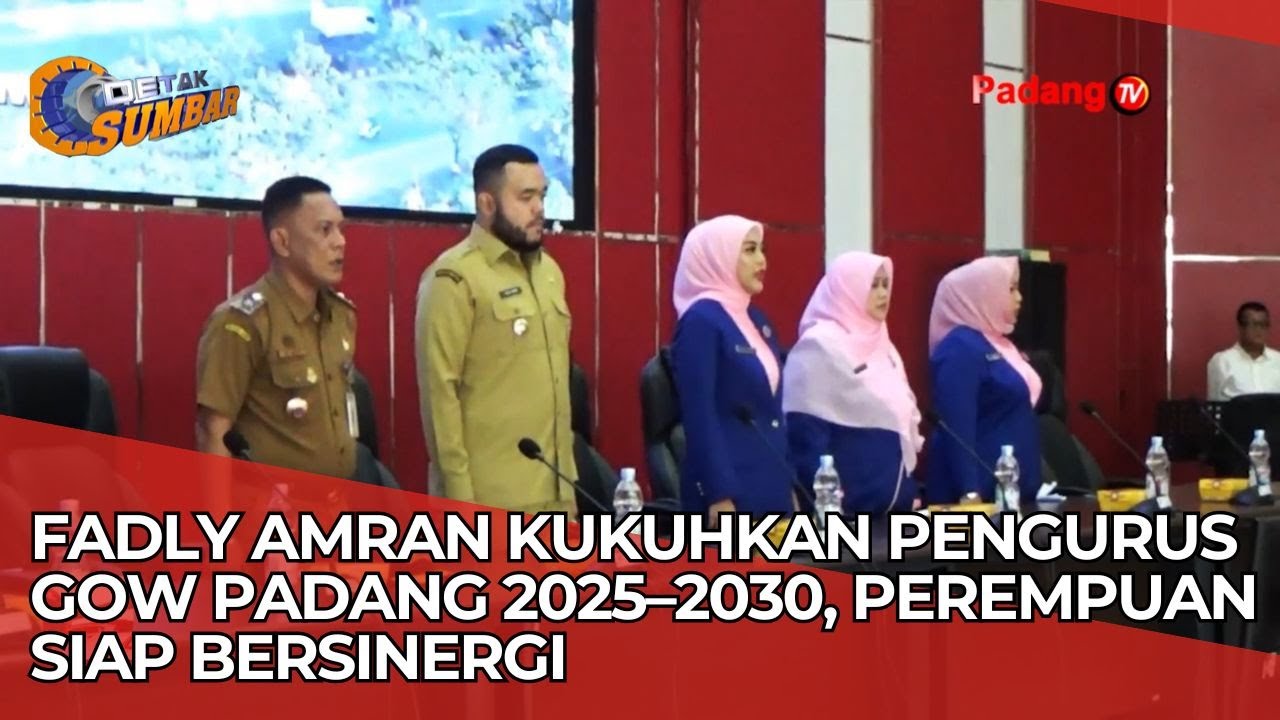 Fadly Amran Kukuhkan Pengurus GOW Padang 2025–2030, Perempuan Siap Bersinergi