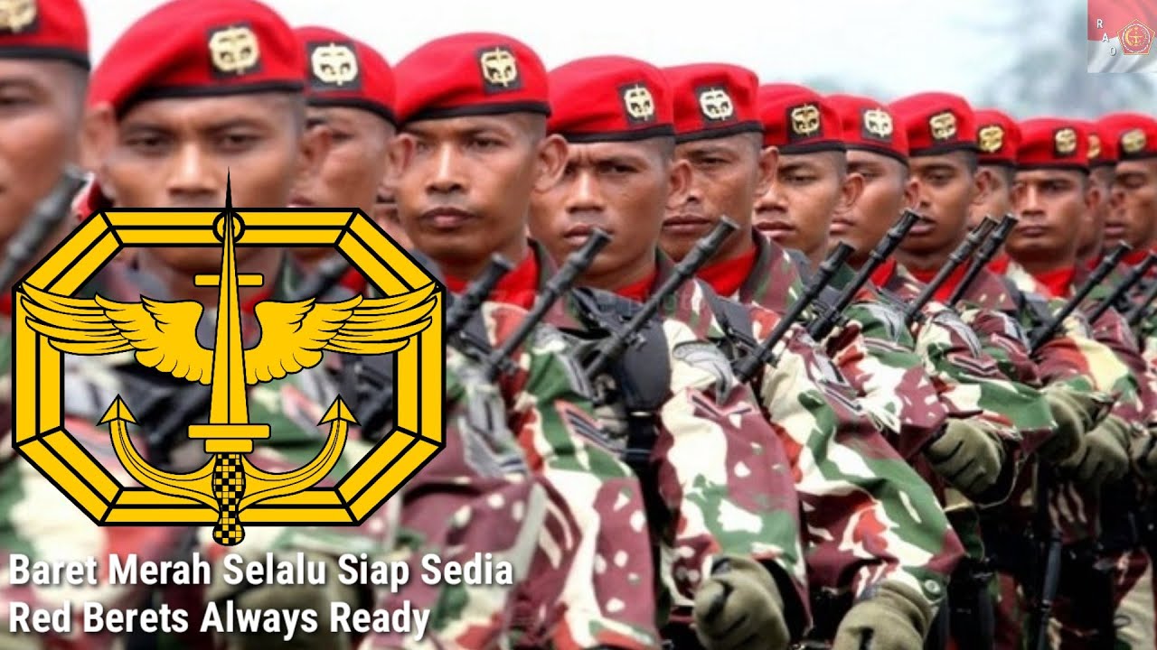 Indonesian Military Song - Baret Merah Selalu Siap Sedia(Red Berets Always Ready) - RAO Channel
