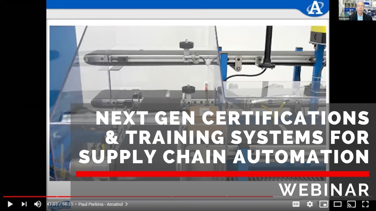 Next Gen Certifications & Training Systems for Supply Chain Automation