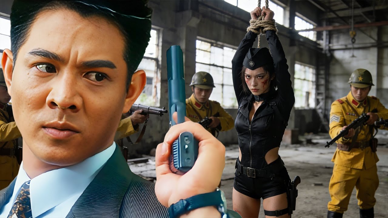 少女被日軍俘虜，功夫小子獨闖敵營，瞬秒日軍營救女孩！#drama #kungfu #中国电视剧