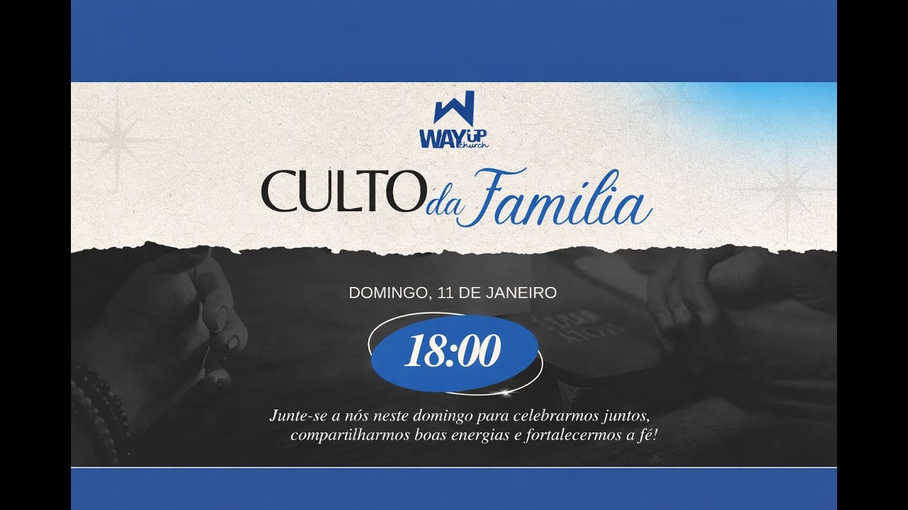 Culto da Família, Bispo Tony - 11/Jan/2026