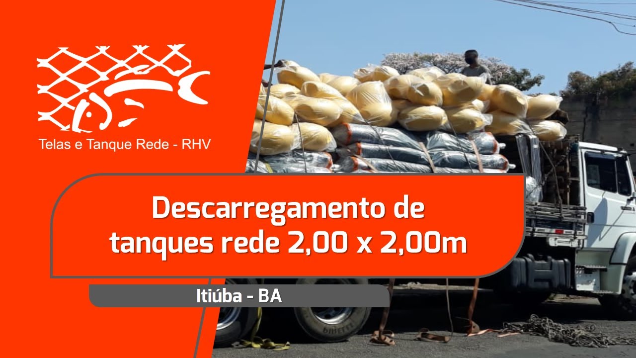Descarregamento de tanques rede 2,00 x 2,00m