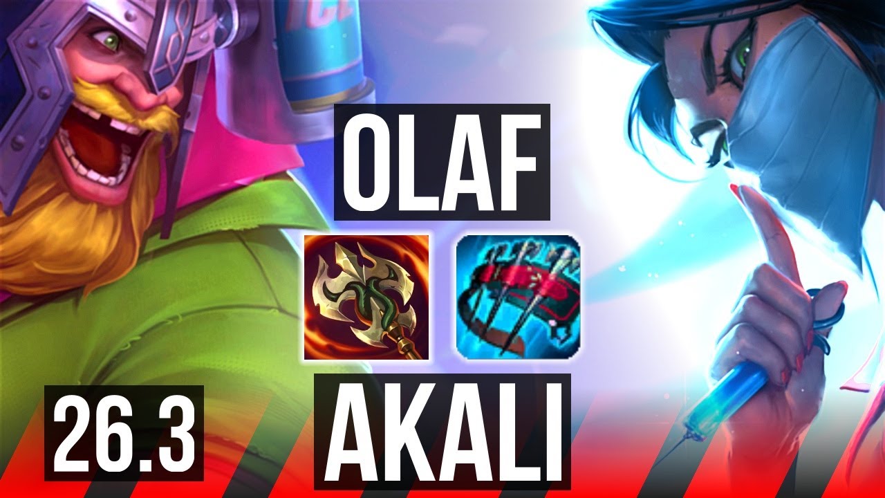 OLAF vs AKALI (TOP) | KR Master | 26.3
