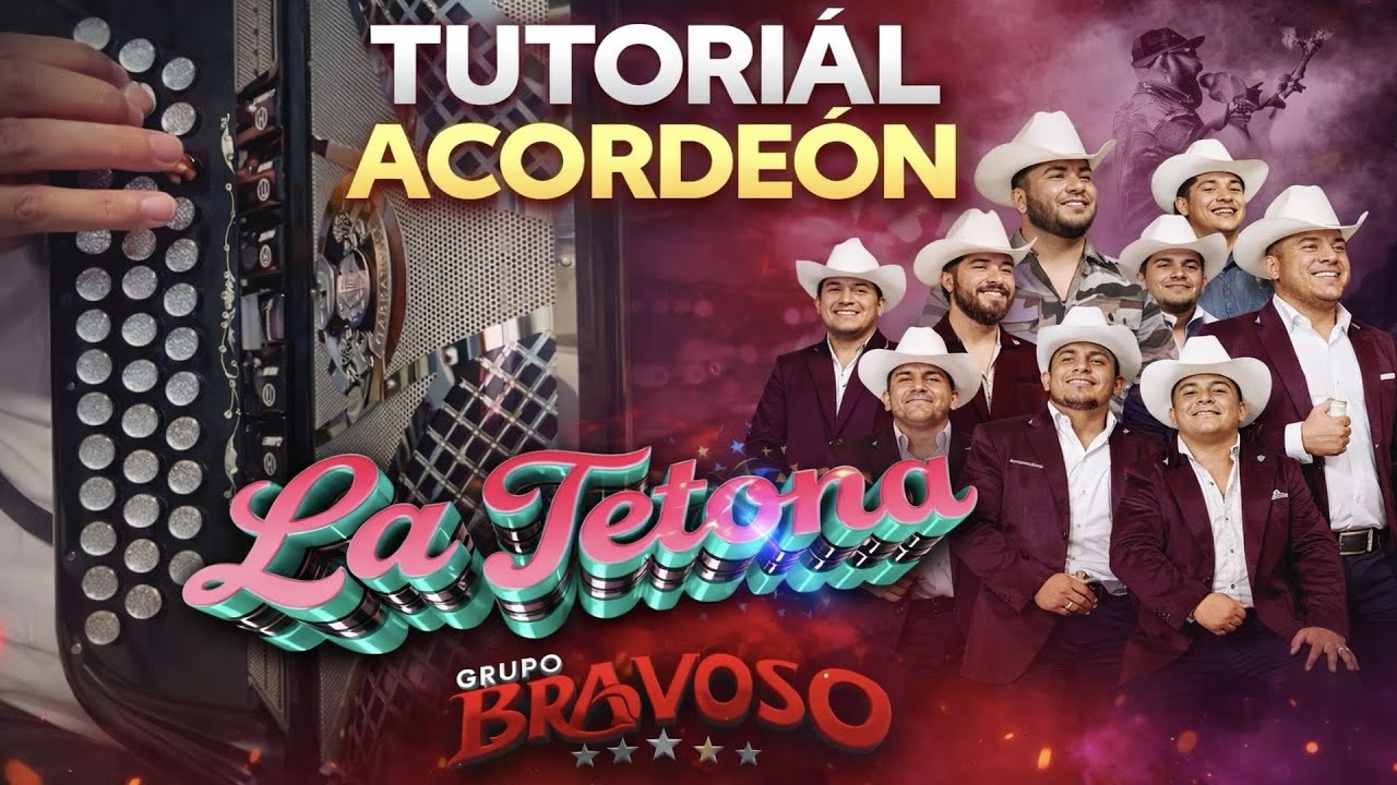La Tetona - Grupo Bravoso 🪗 TUTORIAL ACORDEÓN 🤯 ¡SUPER FÁCIL!