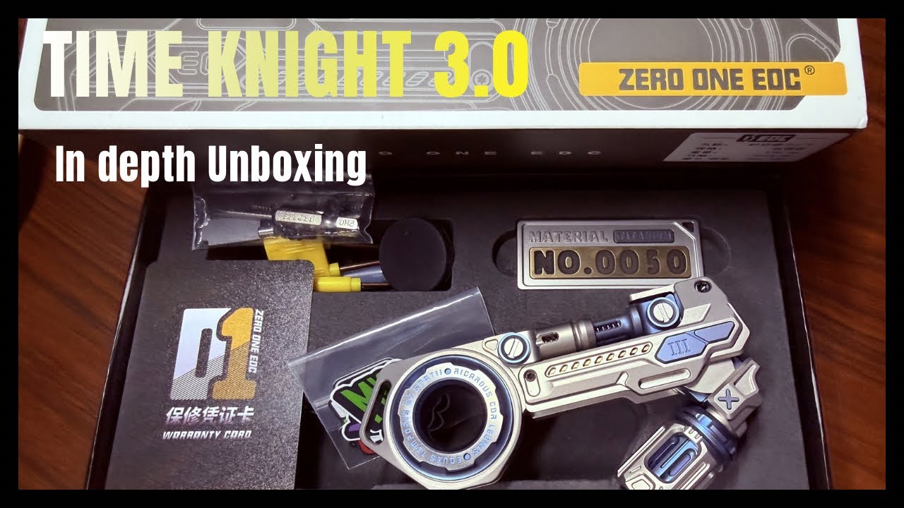 01edc Time Knight 3.0 - Detailed unboxing/first impressions & CHANNEL UPDATE