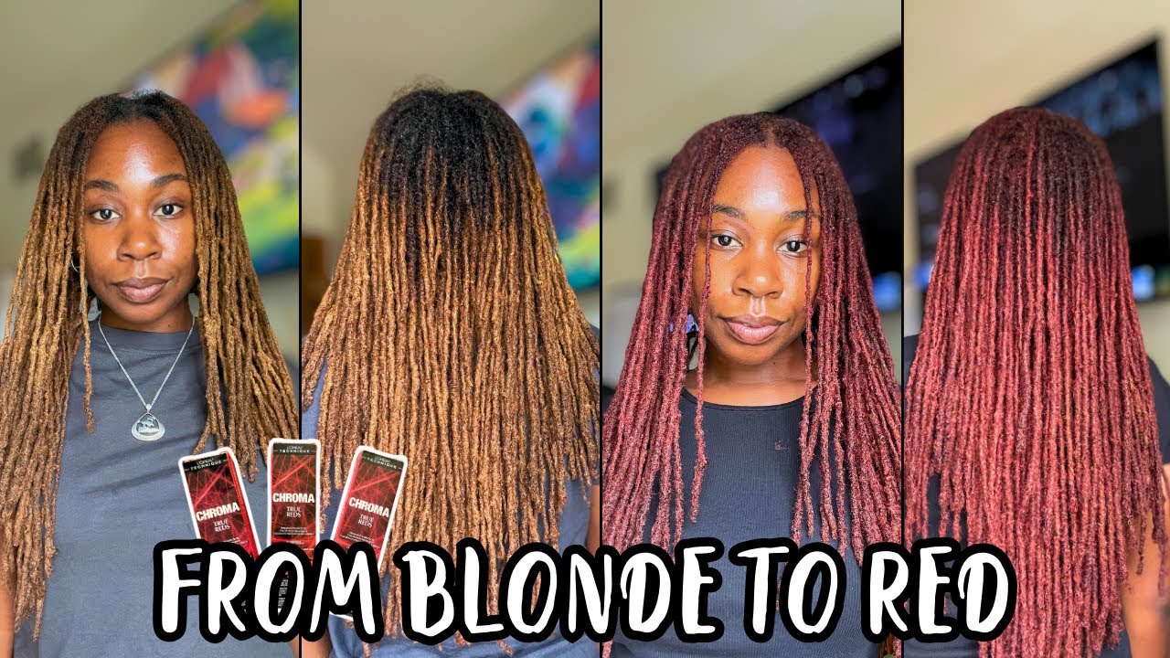 I My Dyed Locs Red: A Bold Fall Transformation 🌟