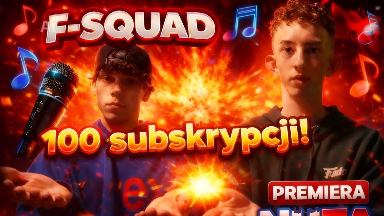 F-SQUAD 100 subskrypcji 🎵🎶🎧
