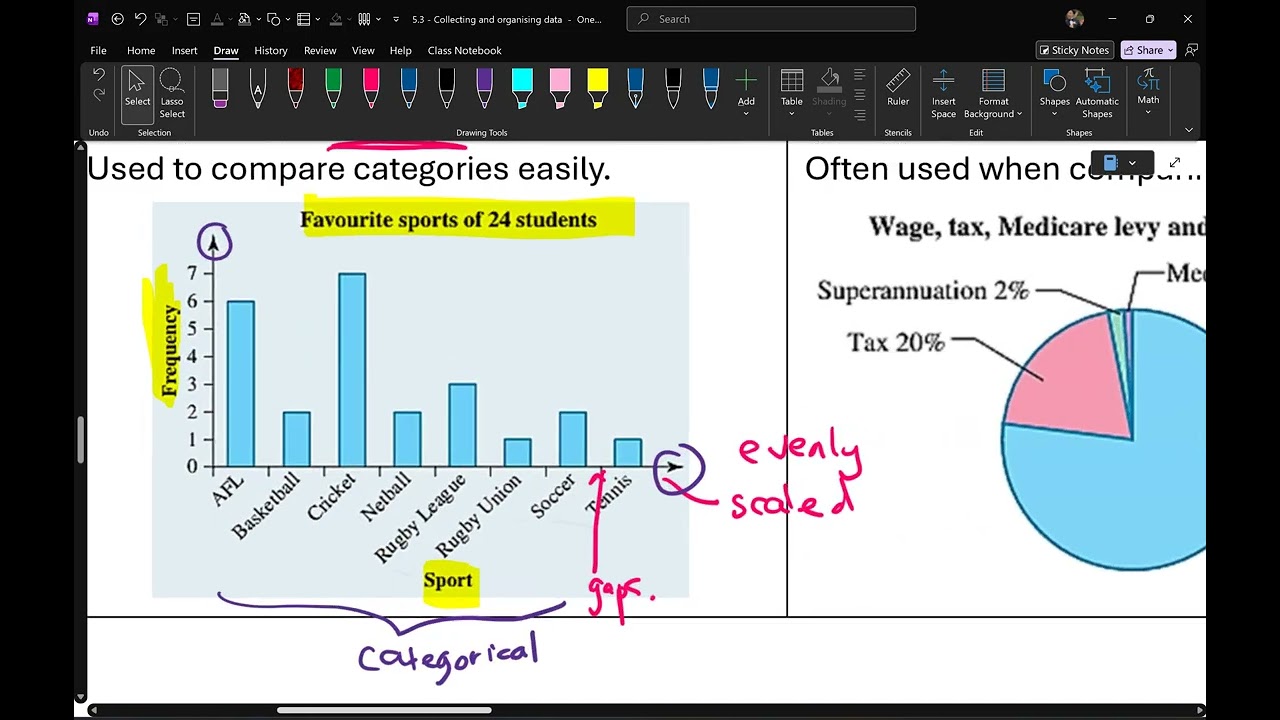 Y11 FM Ex5.3 bar chart pie charts