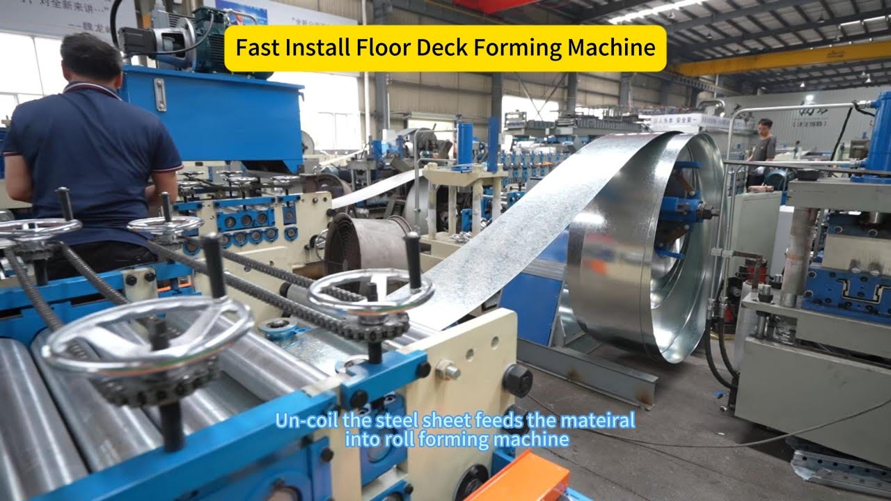 Fast Install Floor Deck Roll Forming Machine