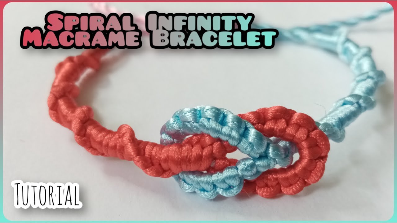 Spiral/Chinese Staircase Infinity Macrame Bracelet [Tutorial]
