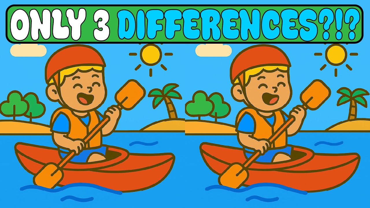 Spot The Differences : Spot It 3 Tricky Differences to Find!