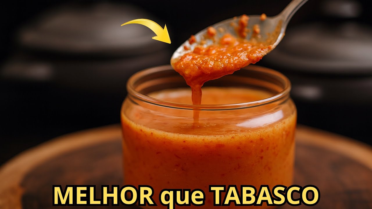 Molho de Pimenta CASEIRO MELHOR que Tabasco! 🌶️👨‍🍳🔥