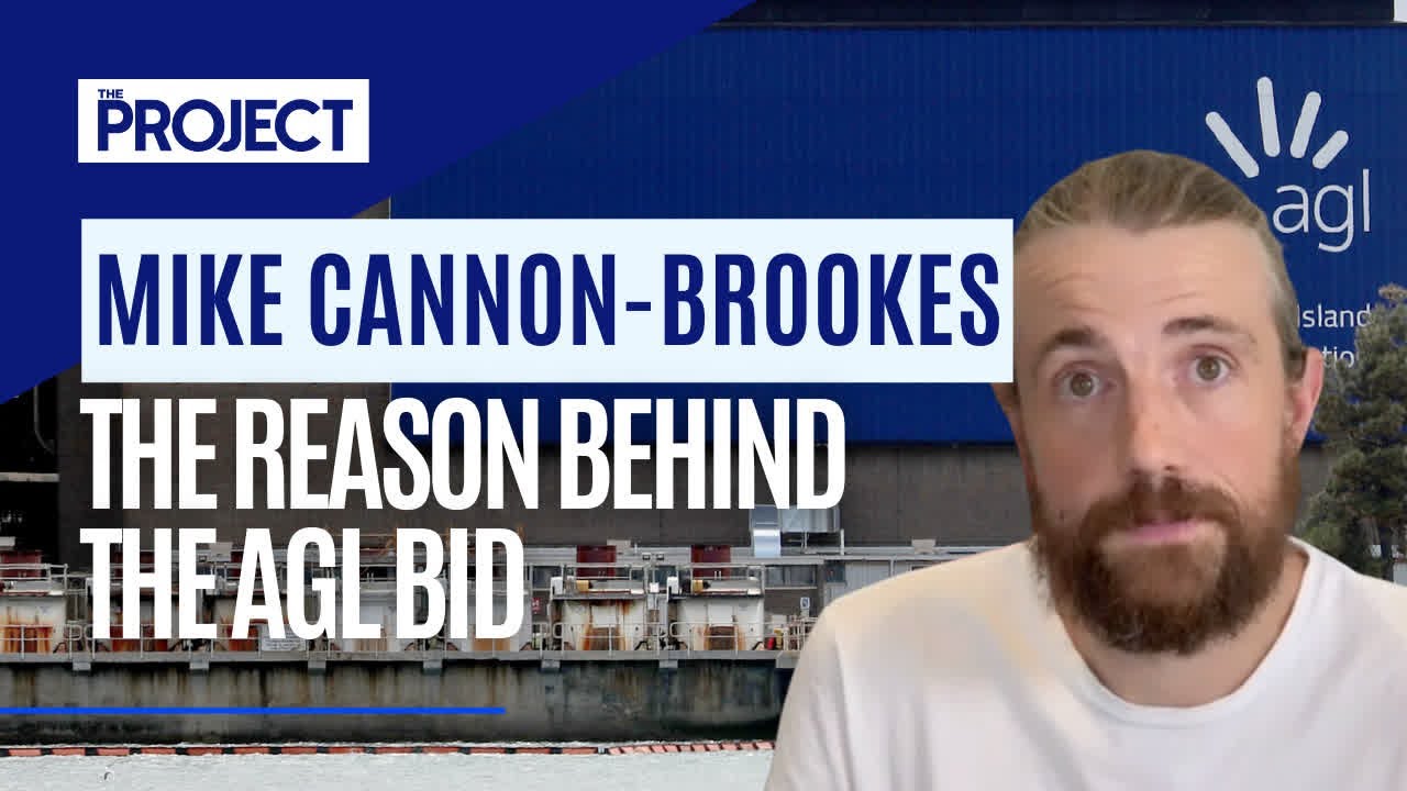 Atlassian CEO Mike Cannon-Brookes Reveals  Why He's Trying To Buy Power Company AGL