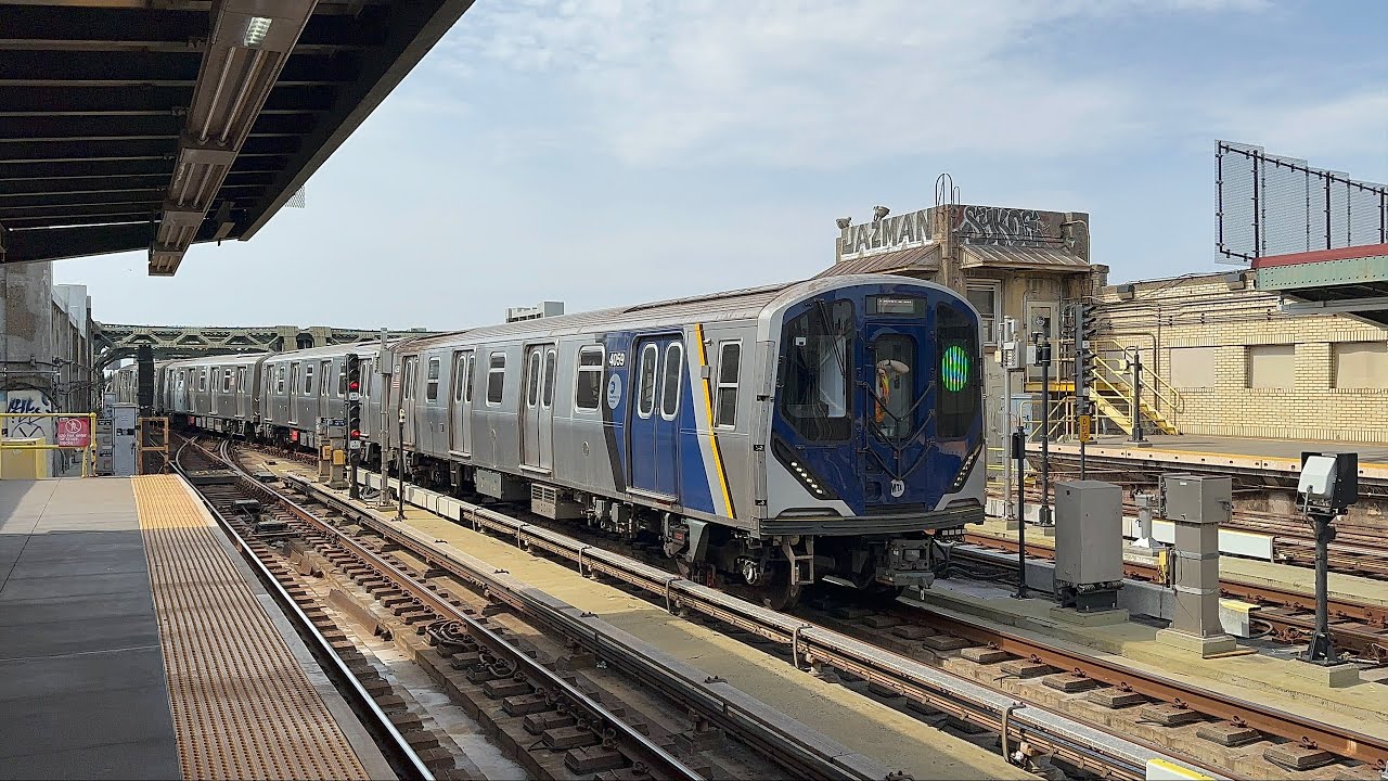 Riding MTA NYC Subway Kawasaki R211T Open Gangway G Express Train (4/19/25)