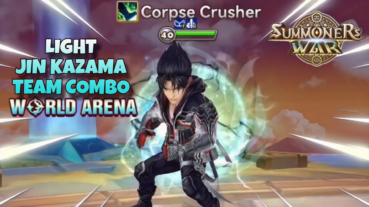 Light Jin Kazama Team Combo in World Arena - Summoners War