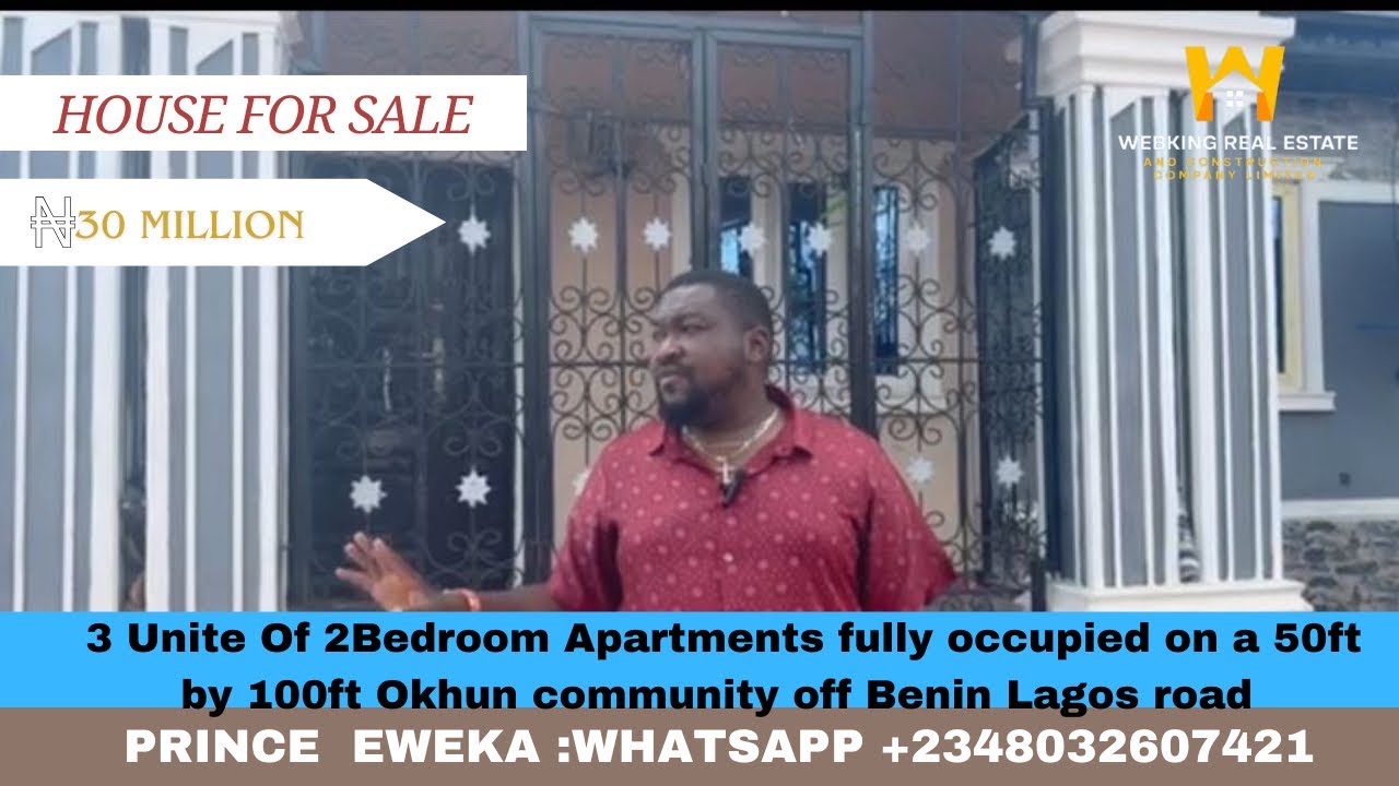 HOUSE FOR SALE IN UGBOWO LAGOS ROAD BENIN CITY EDO STATE NIGERIA