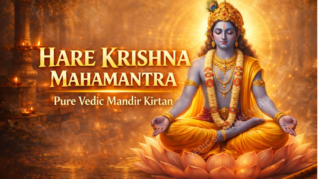 Hare Krishna Hare Rama | Pure Vedic Mandir Kirtan | Sacred Morning Chant for Peace & Positivity