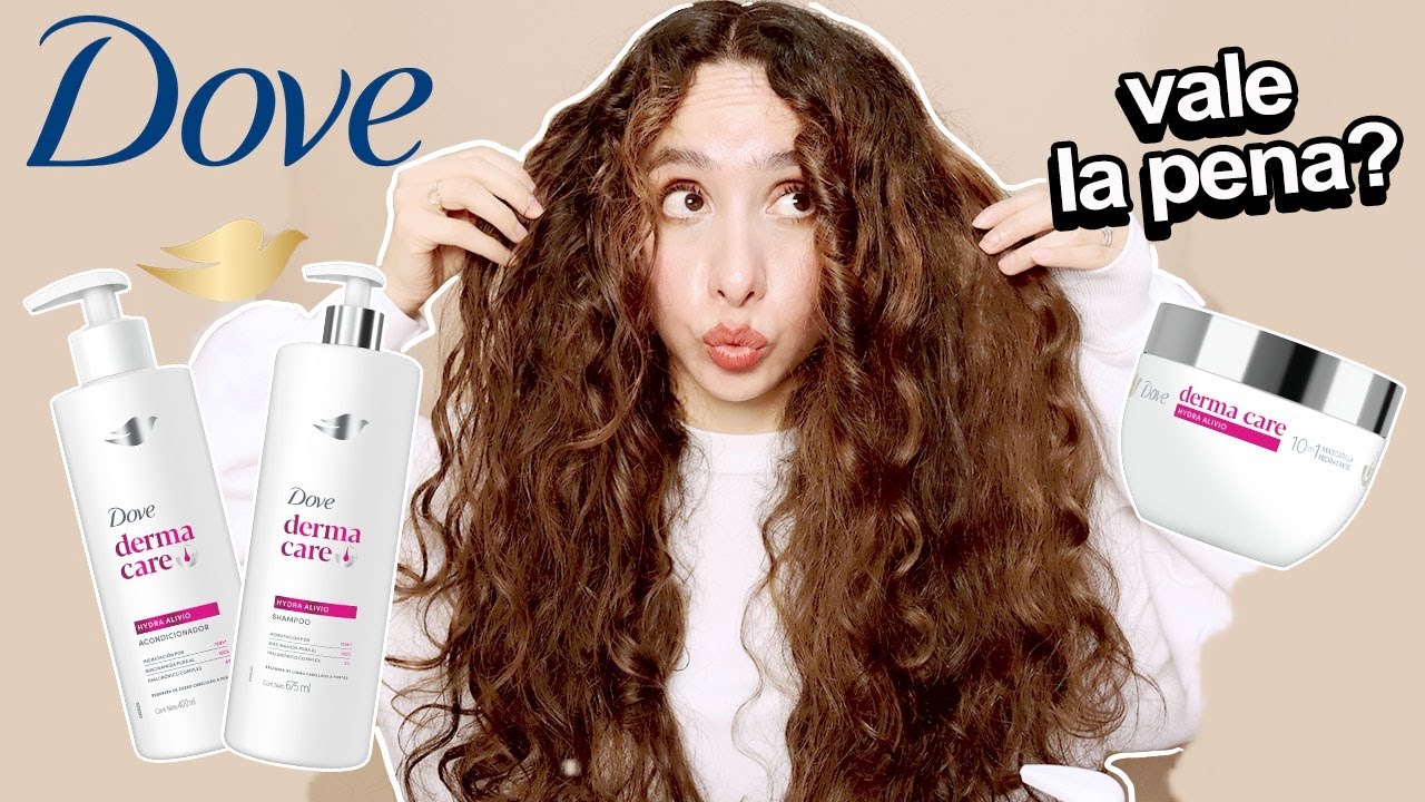 Dove Derma Care Hydra 😱 Niacinamida + Ácido Hialurónico ✨ ¡Cabello Hidratado y Sin Frizz! 🔥