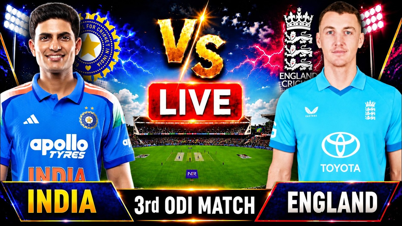 🔴 Live India vs England 3rd ODI 2026 | IND vs ENG 3RD ODI Live Cricket Match Today #livescore