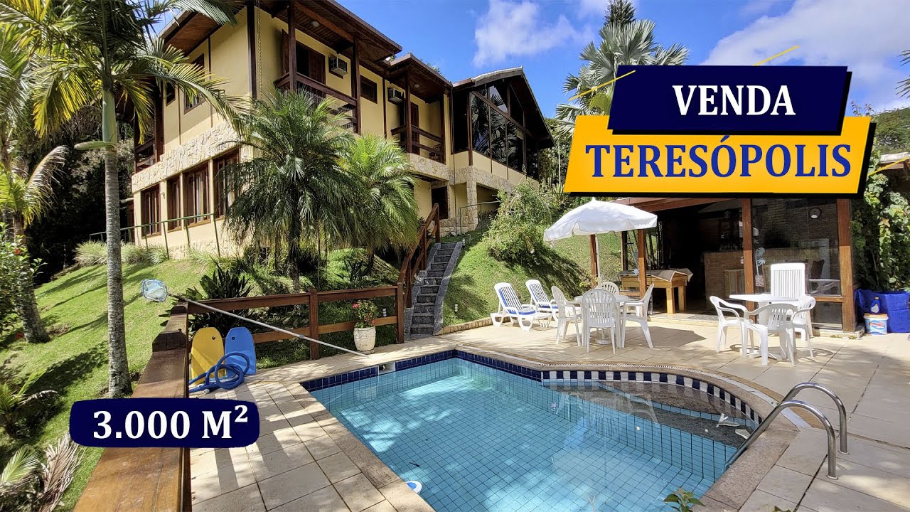 TERESÓPOLIS I SOFISTICADA PROPRIEDADE 3000M2 PORTEIRA FECHADA 5 SUÍTES I LUXUOSO LAZER PRIVATIVO