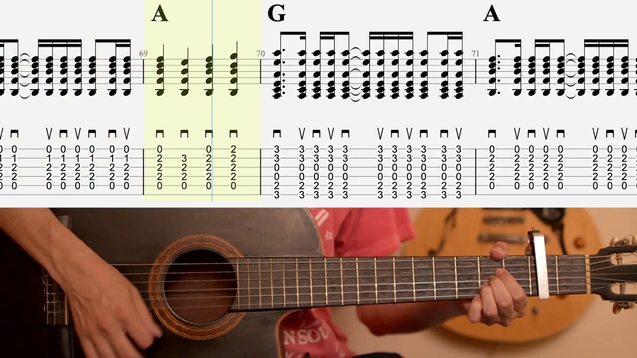 Guitar Tutorial - April's Snow (Fluffy K)