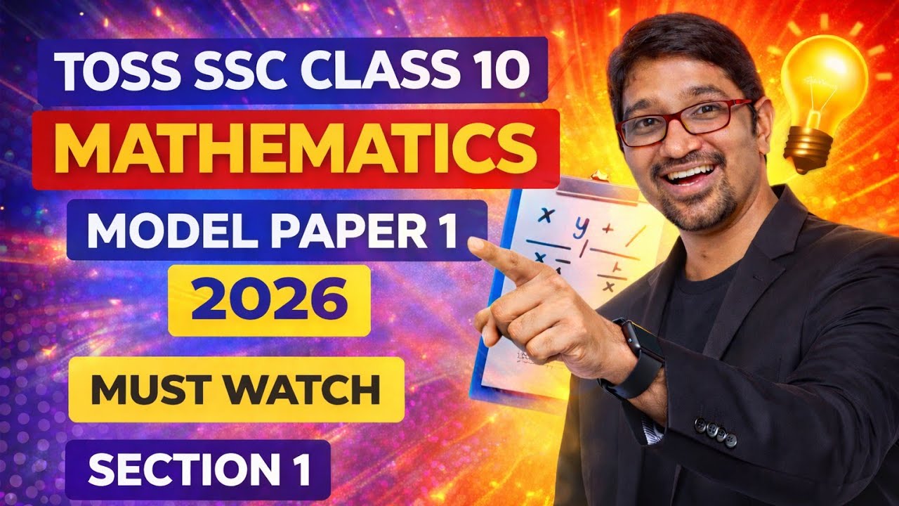 SSC TOSS Class 10 Mathematics Important Questions 2026 | Telangana Board Exams