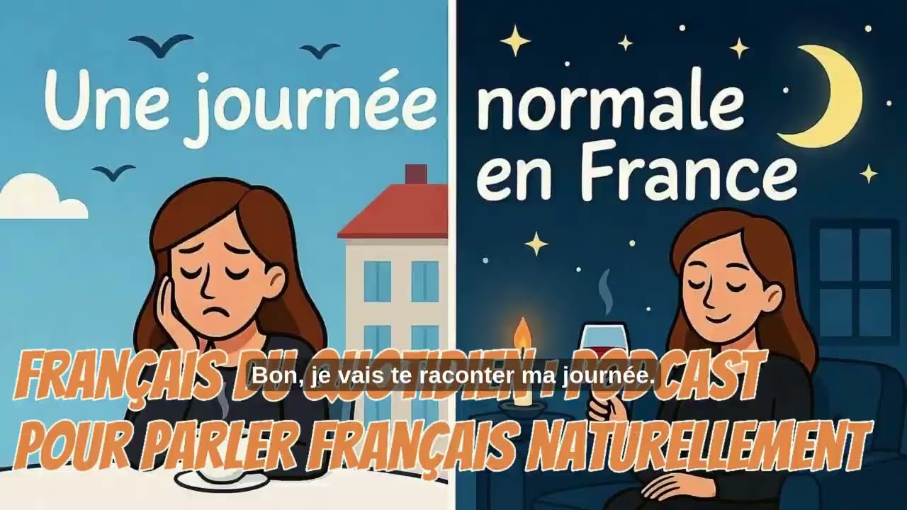 🇫🇷 Apprendre le français oral – podcast : Une journée normale en France