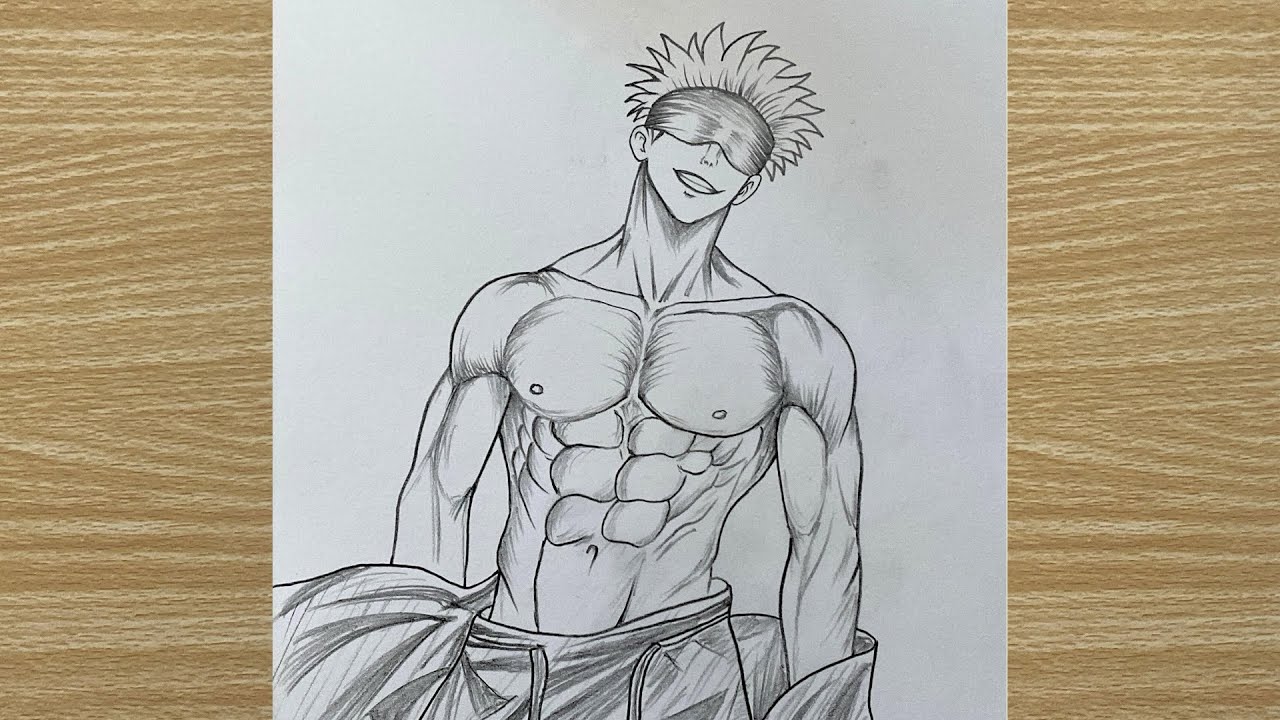 How To Draw Gojo Satoru | Step By Step Pencil Sketch Tutorial
