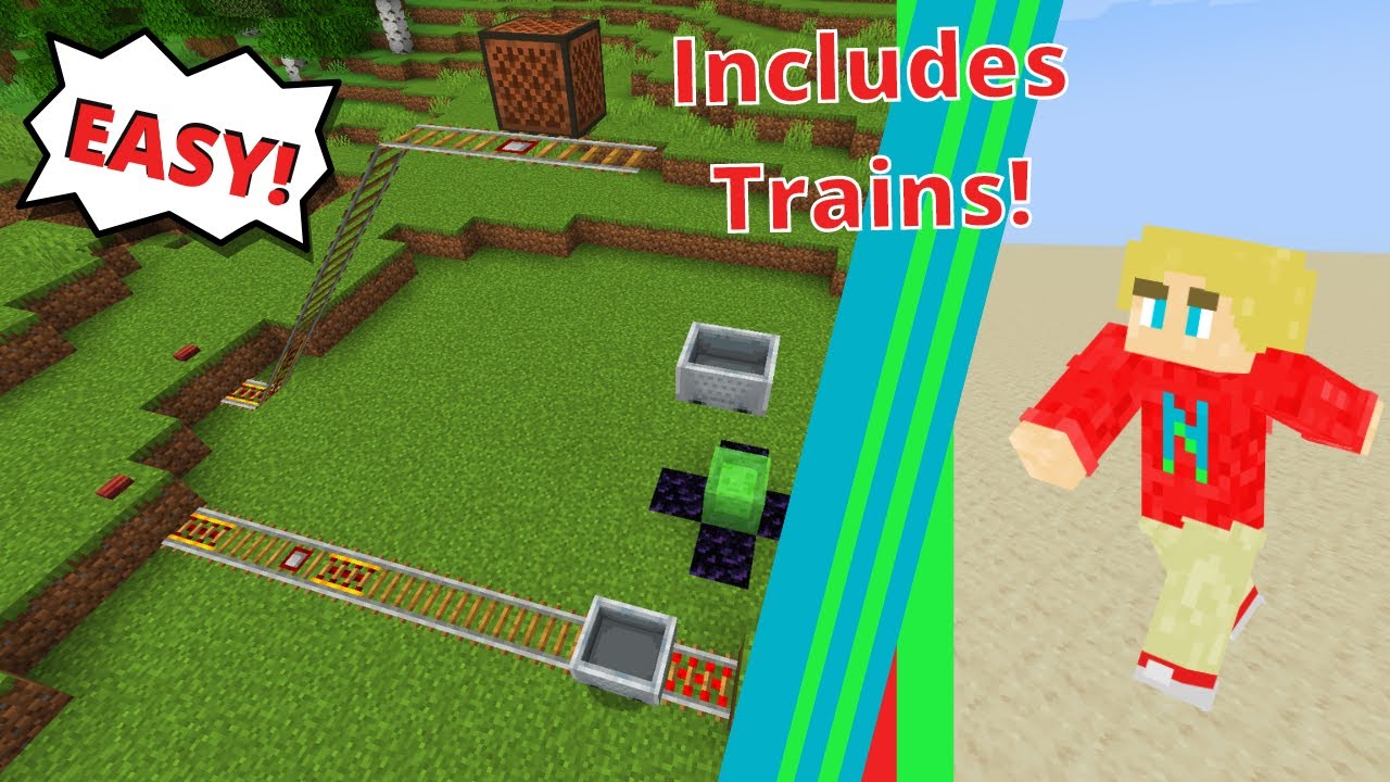 How To Use Every Type of Rail in Minecraft, LIKE A PRO!
