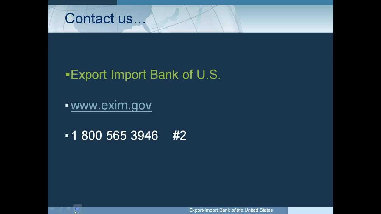 EXIM Bank Webinar: Competitive Financing for Your Foreign Buyers
