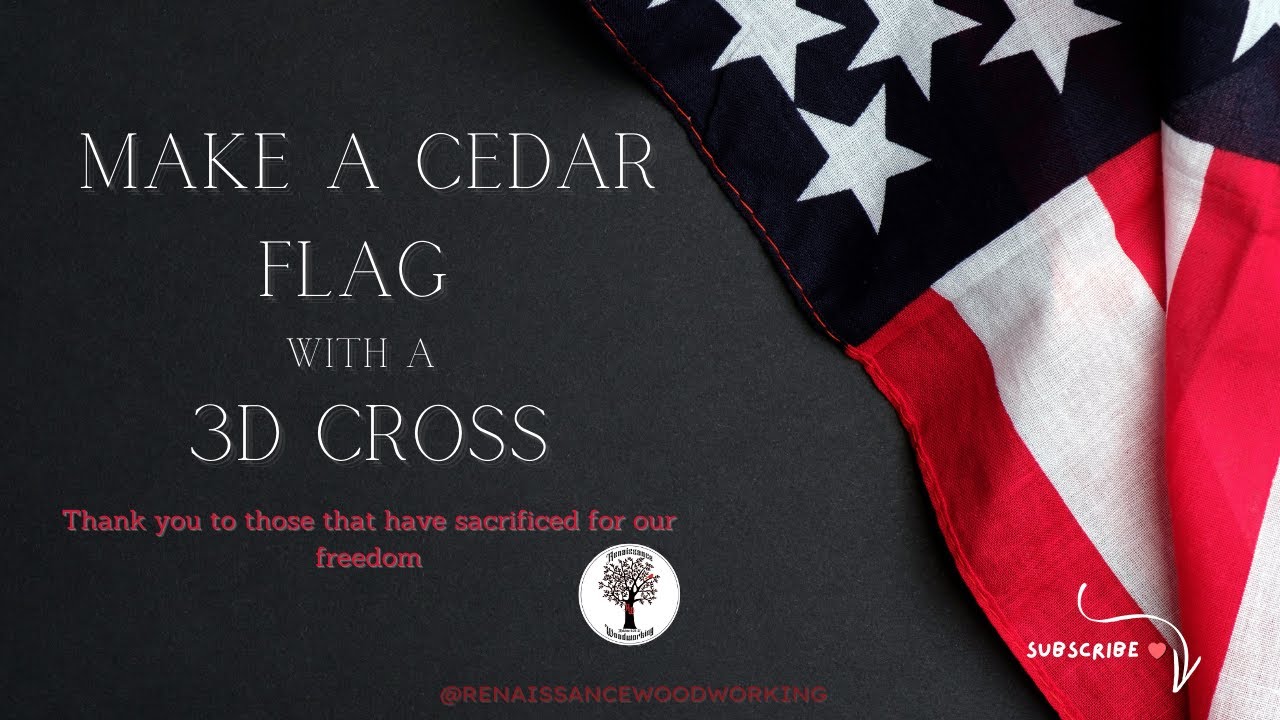 Make a Cedar Picket US Flag with a 3D Cross