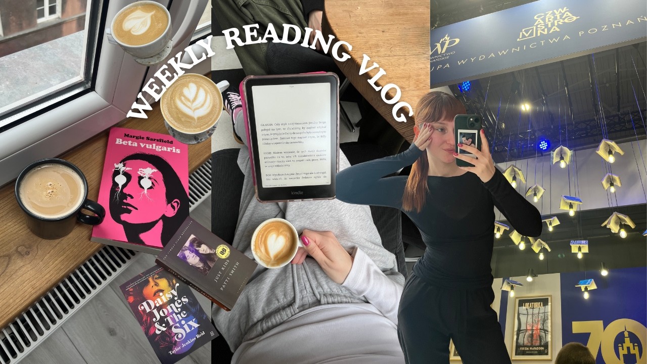 Targi książki w Poznaniu, odkrywam nowe gatunki i dużo kawyyyy🧸WEEKLY READING VLOG
