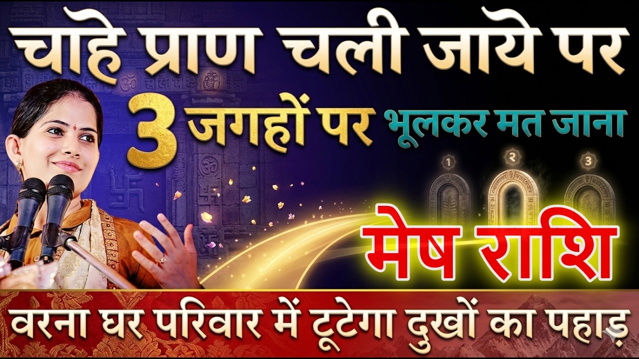 मेष राशि चाहे प्राण चली जाये पर 3 जगहों पर भूलकर मत जाना वरना घर परिवार में टूटेगा दुखों का पहाड़