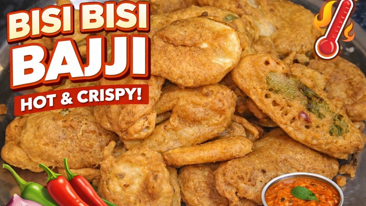 Crispy Evening Bajji Recipe | Perfect Tea Time Snack 🫑🌶️🥔