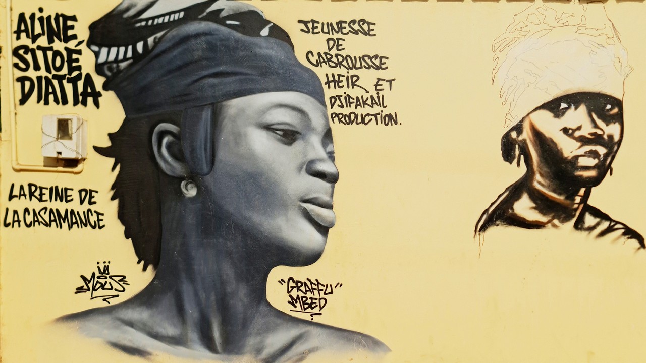 Senegal - CAP SKIRRING fishermen - and Aline Sitoé Diatta in Kabrousse at Border with Guinea Bissau.