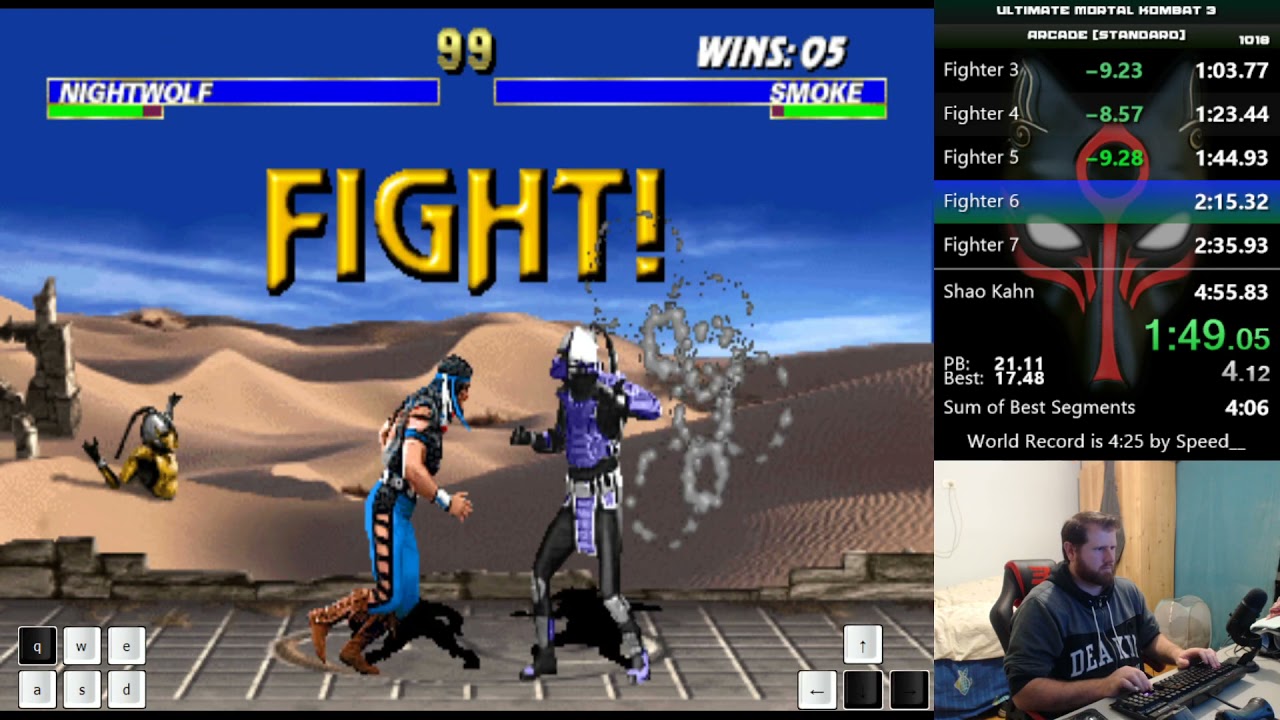 Ultimate Mortal Kombat 3 (Arcade) - Speedrun - Standard - Smoke - 4:52 [PB]