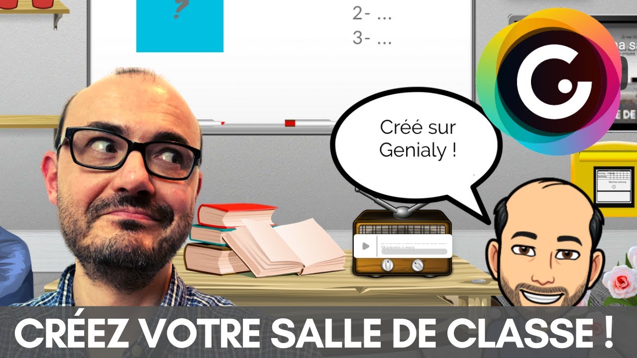Tuto GENIALLY - Créer sa classe BITMOJI en partant de zéro !