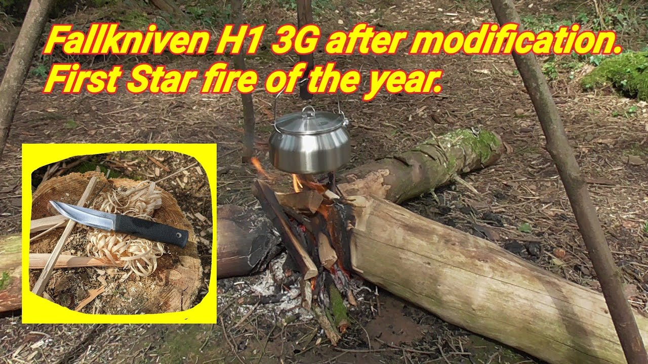 Fallkniven H1 3G после модификации. Зажигает звёздный огонь.