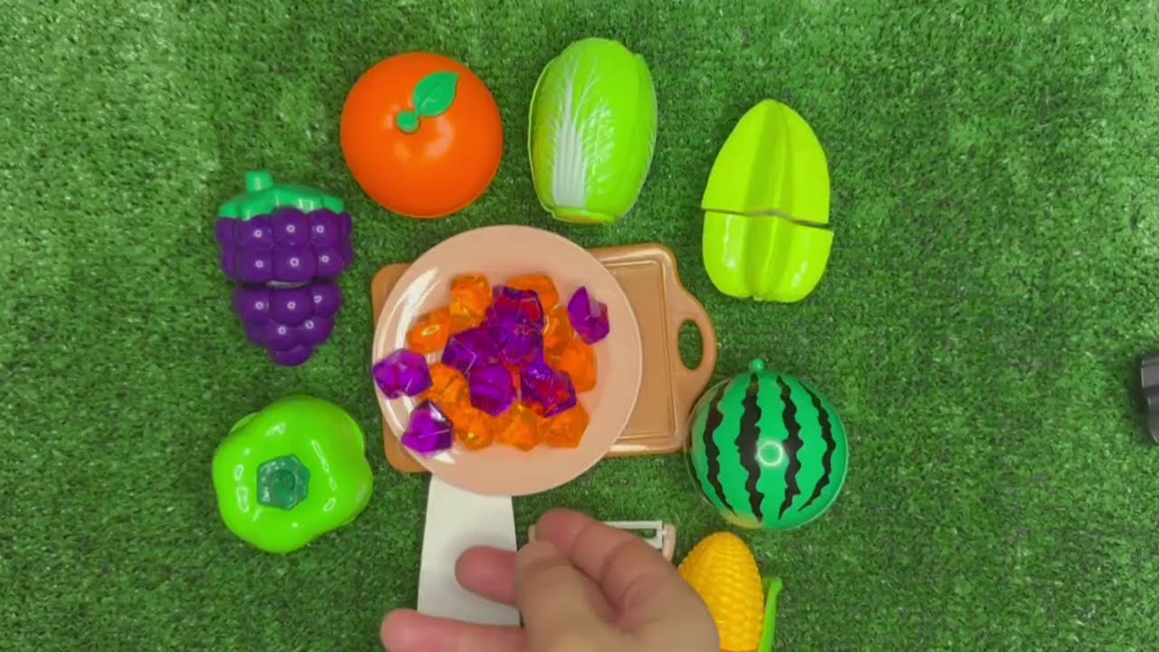 Super Satisfying Fruit Cutting ASMR🌽🍇🍋