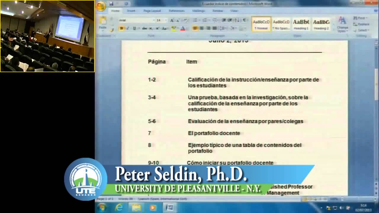 UTE - Portafolio Docente - Peter Seldin - Parte 1