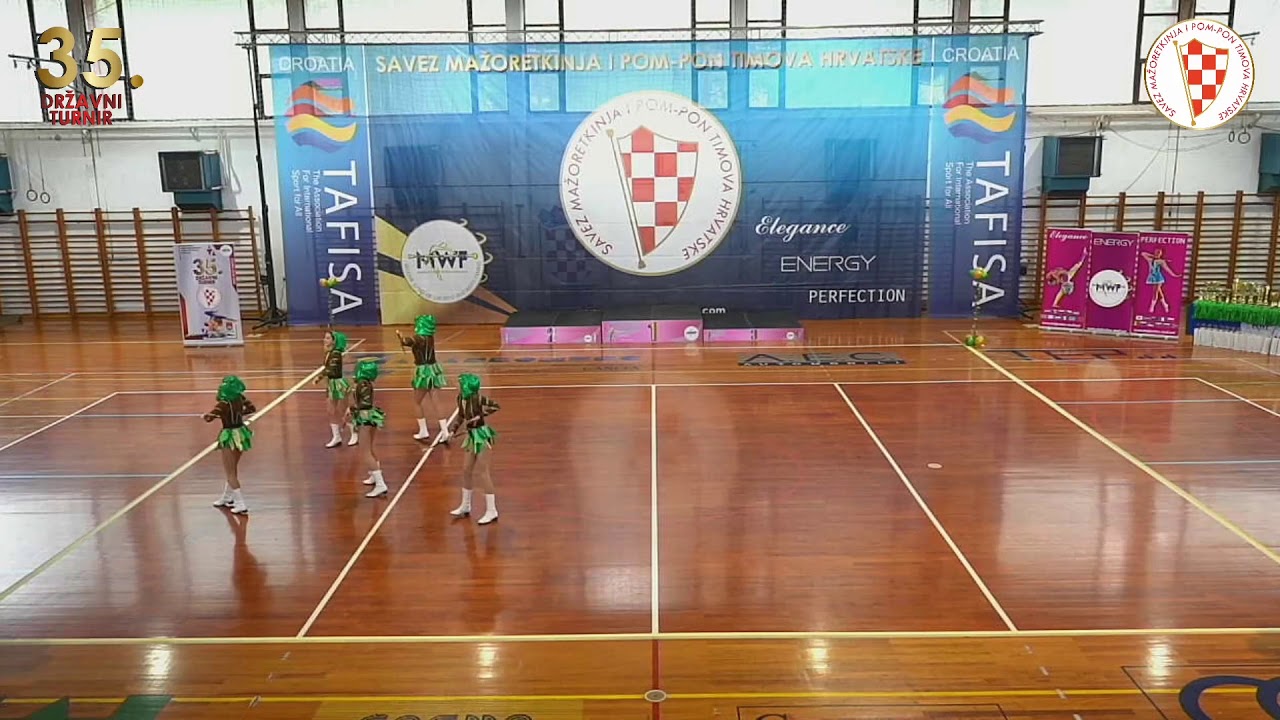 2020. SMPTH 35. DRŽAVNI TURNIR: MINI FORMACIJA ŠTAP JUNIORI, KLOŠTRANSKE MAŽORETKINJE