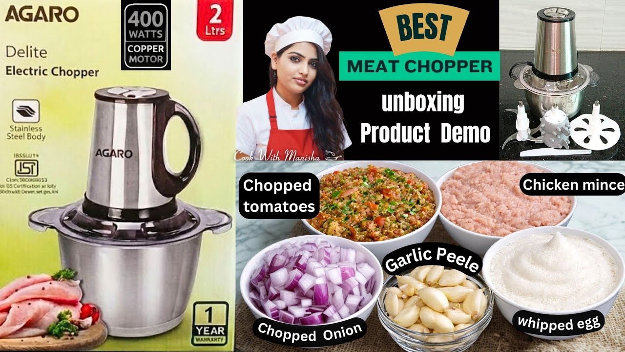 agaro electric chopper | agaro delite vegetable & meat chopper | best electric chopper in india