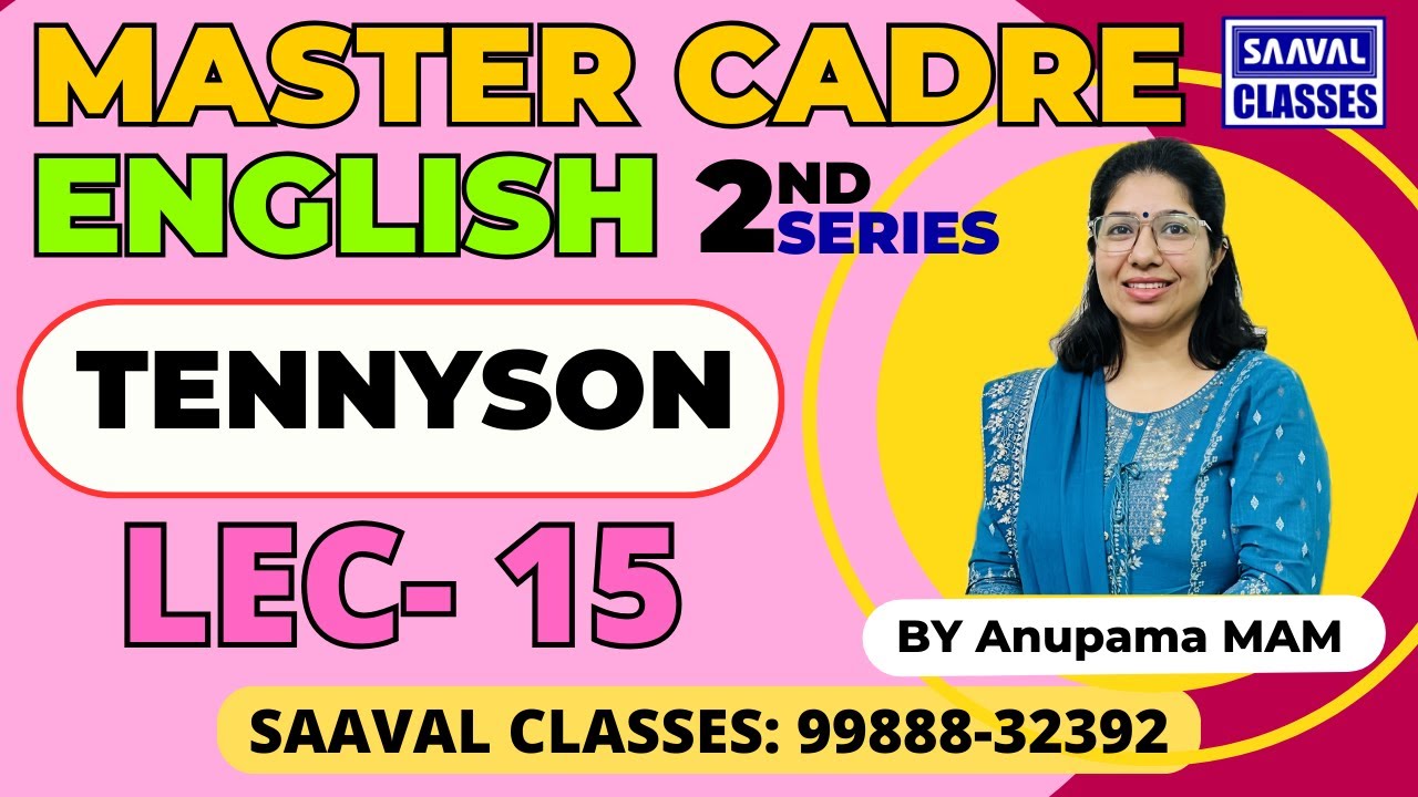 Master Cadre English DAY-15 Tennyson  ||