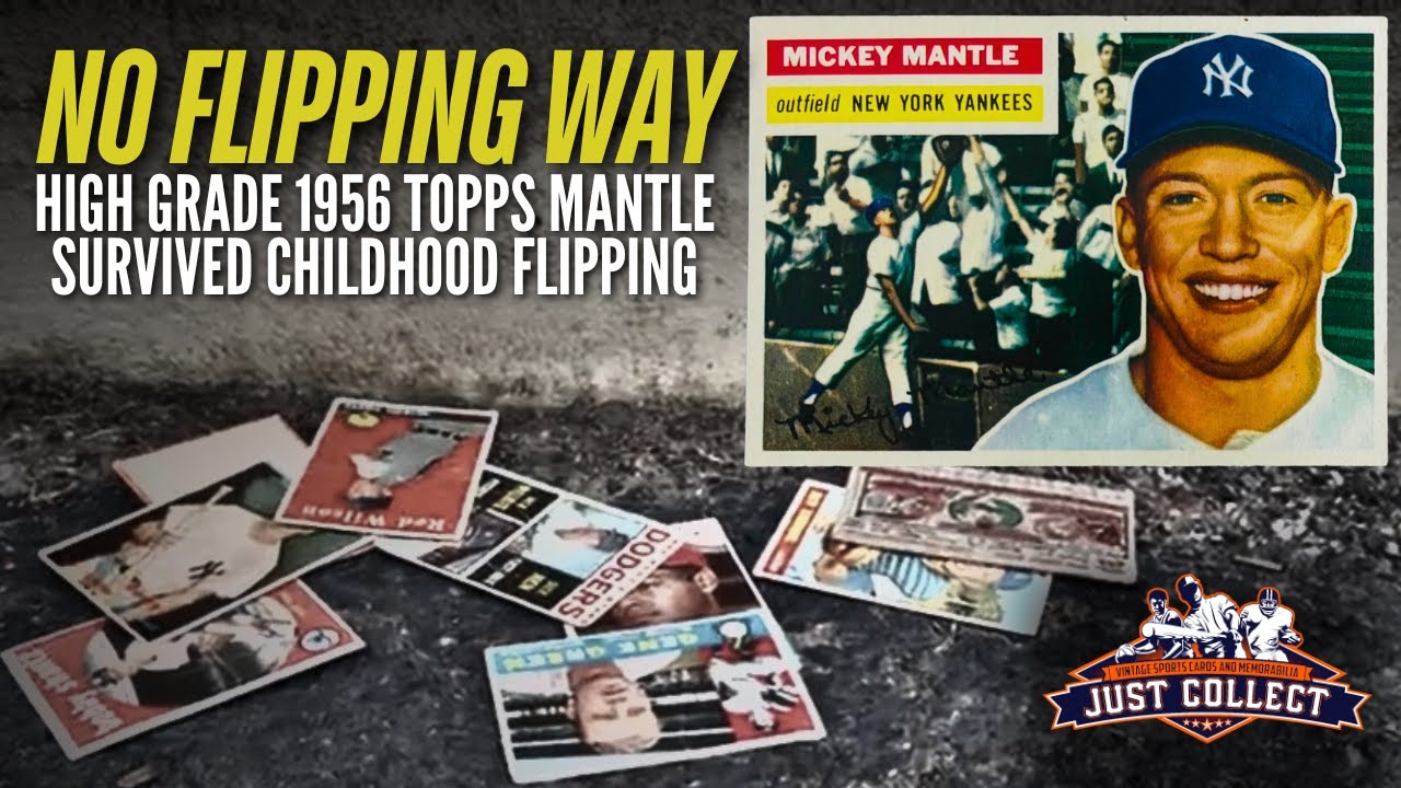 Не переворачивай! Великолепный Микки Мэнтл из Topps 1956 года, спасённый из детства