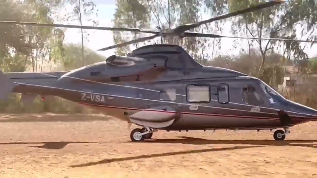 Apostle G.S Chitsinde Lands with a Helicopter