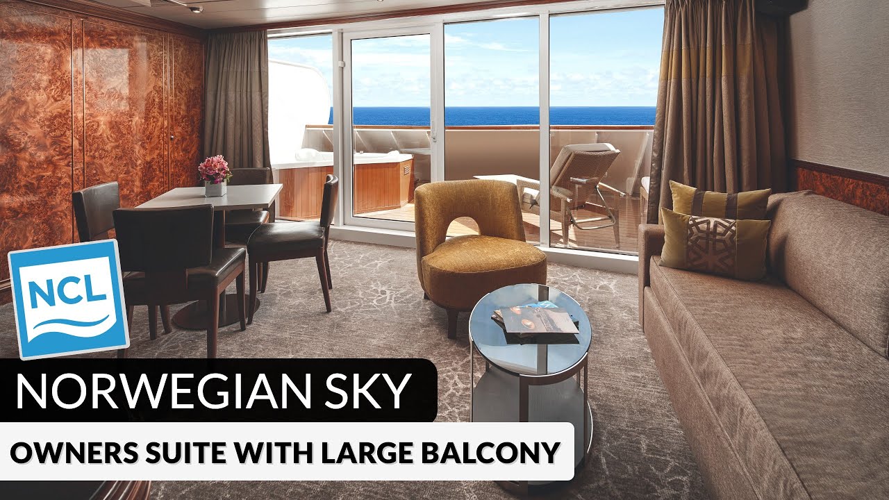 Norwegian Sky | Owner's Suite with Large Balcony Full Walkthrough Tour & Review 4K | 2024