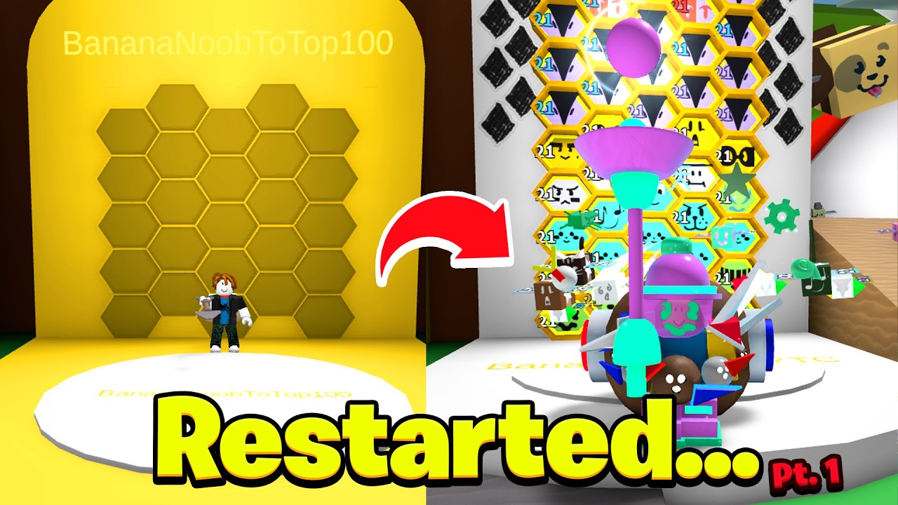 Я перезапустил Bee Swarm Simulator... Получил 25 пчёл! (Образовательный скоростной забег от нович...