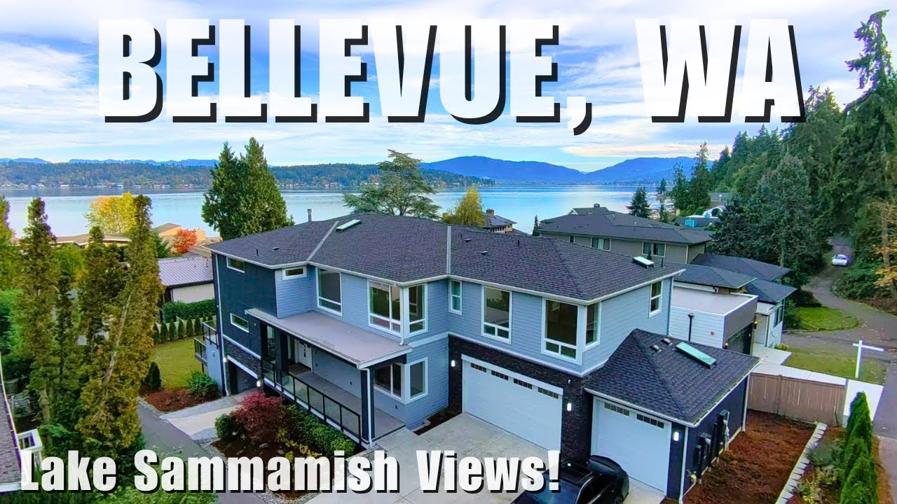 $3M+ Luxury New Bellevue, WA Home | Stunning Views of Lake Sammamish!